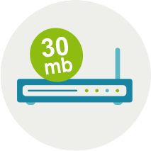ADSL o fibra fino a 30 mega